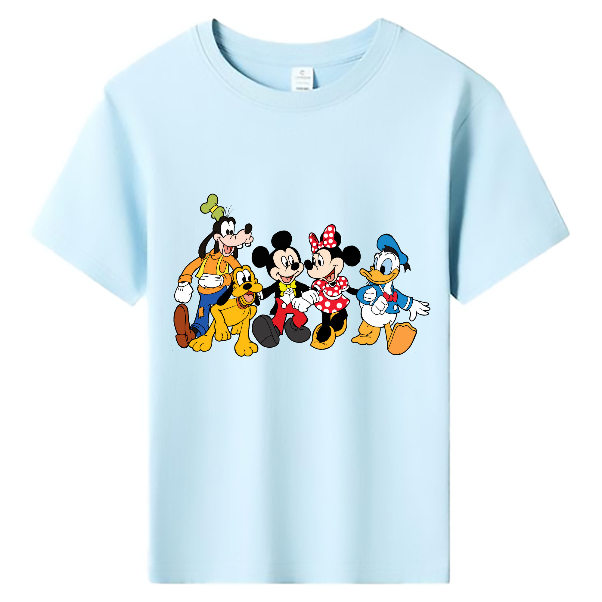 （画像用） ミッキーマウス Mickey Mouse 綿100％キッズTシャツ（フロントプリント）
